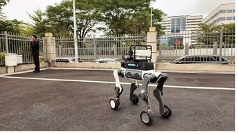 Industrial park robot patrol scenario